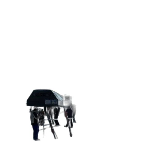 umbrella, robot, staff, weapon, 3d render, concept art, pixel art, photorealistic transparent PNG cut-out