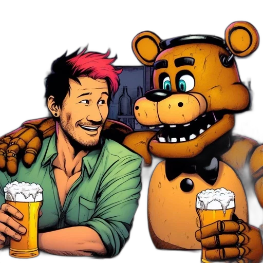 cartoon, comic book art, concept art, pixel art, man, wearing, green, shirt transparent PNG cut-out