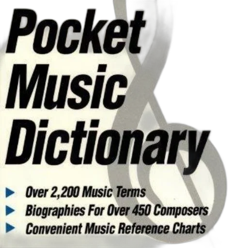 image, book, cover, titled, pocket, music, dictionary, featuring transparent PNG cut-out
