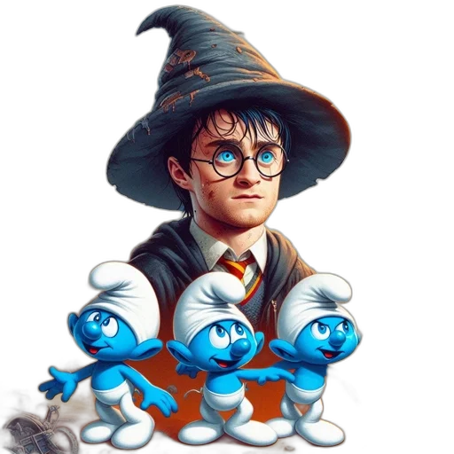 staff, hat, concept art, fantasy art, pixel art, comic book art, imaginative, work transparent PNG cut-out