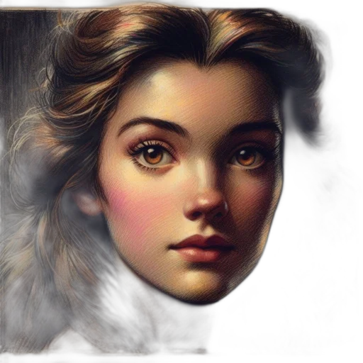 face, crown, mask, hair, photorealistic, fantasy art, oil painting, concept art transparent PNG cut-out