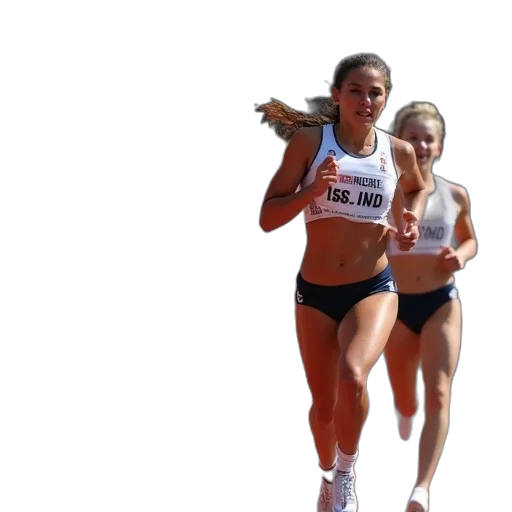 girls, 100, meter, relay transparent PNG cut-out
