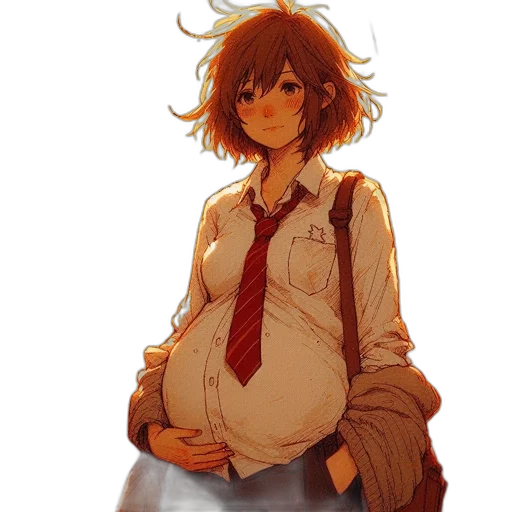 jacket, dress, staff, creature, watercolor, concept art, anime, pixel art transparent PNG cut-out