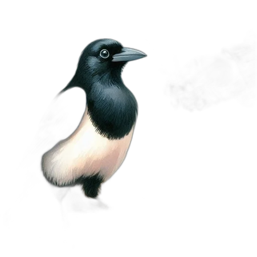 animal, staff, creature, watercolor, concept art, photorealistic, oil painting, fog transparent PNG cut-out