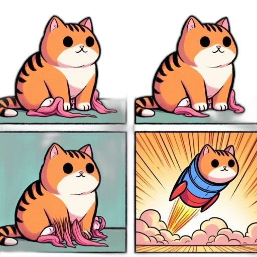 creature, animal, weapon, concept art, comic book art, anime, fire, chubby transparent PNG cut-out