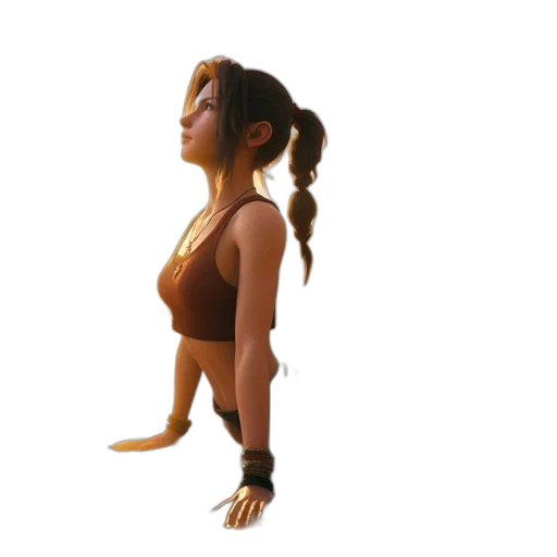 staff, creature, 3d render, concept art, photorealistic, fantasy art, woman, long transparent PNG cut-out
