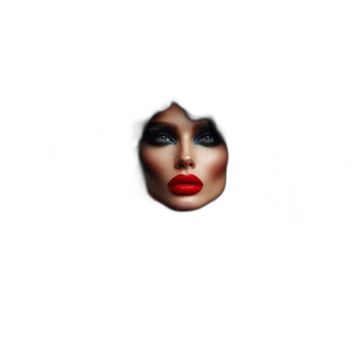 face, mask, hat, creature, pixel art, photorealistic, 3d render, woman transparent PNG cut-out