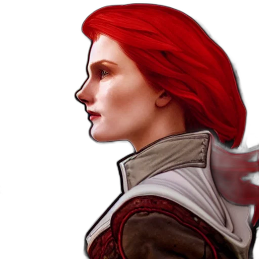 face, fantasy art, concept art, pixel art transparent PNG cut-out