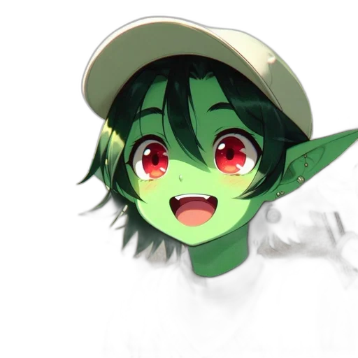 hat, mask, staff, face, anime, 3d render, concept art, fantasy art transparent PNG cut-out