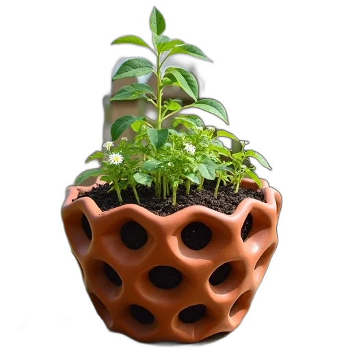 crown, furniture, 3d render, photorealistic, earth tones, terracotta, pot, multiple transparent PNG cut-out