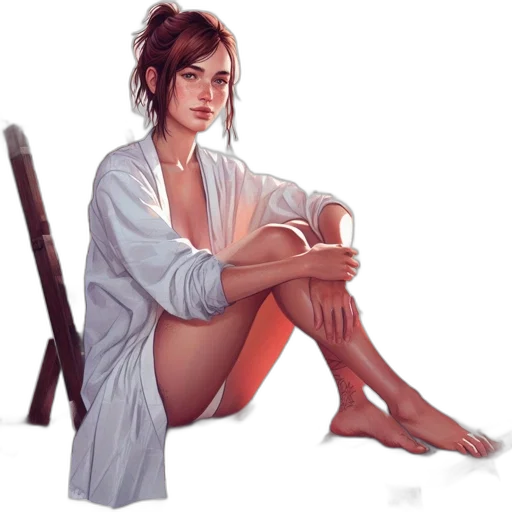 dress, staff, photorealistic, oil painting, concept art, fantasy art, rain, fog transparent PNG cut-out