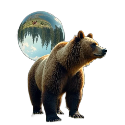 animal, creature, concept art, photorealistic, 3d render, fantasy art, large, brown transparent PNG cut-out
