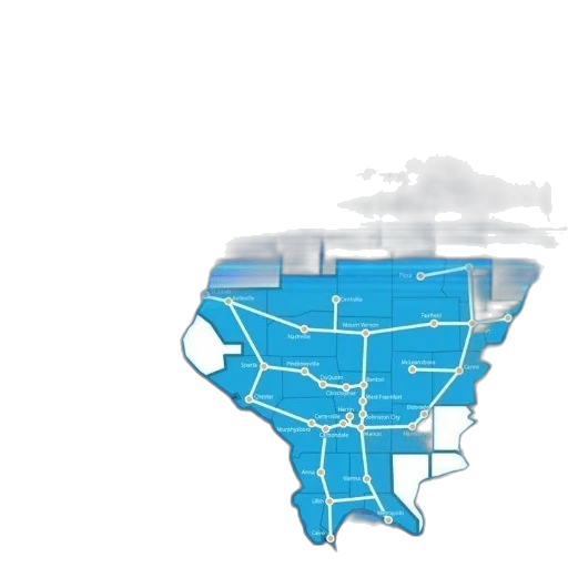 blue, map, illinois, text, broadband, opportunity, partnership, southern transparent PNG cut-out