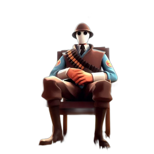 robot, furniture, staff, jacket, concept art, 3d render, cartoon, fantasy art transparent PNG cut-out