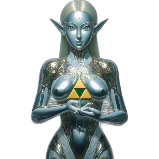 jewelry, robot, mask, face, concept art, fantasy art, pixel art, 3d render transparent PNG cut-out
