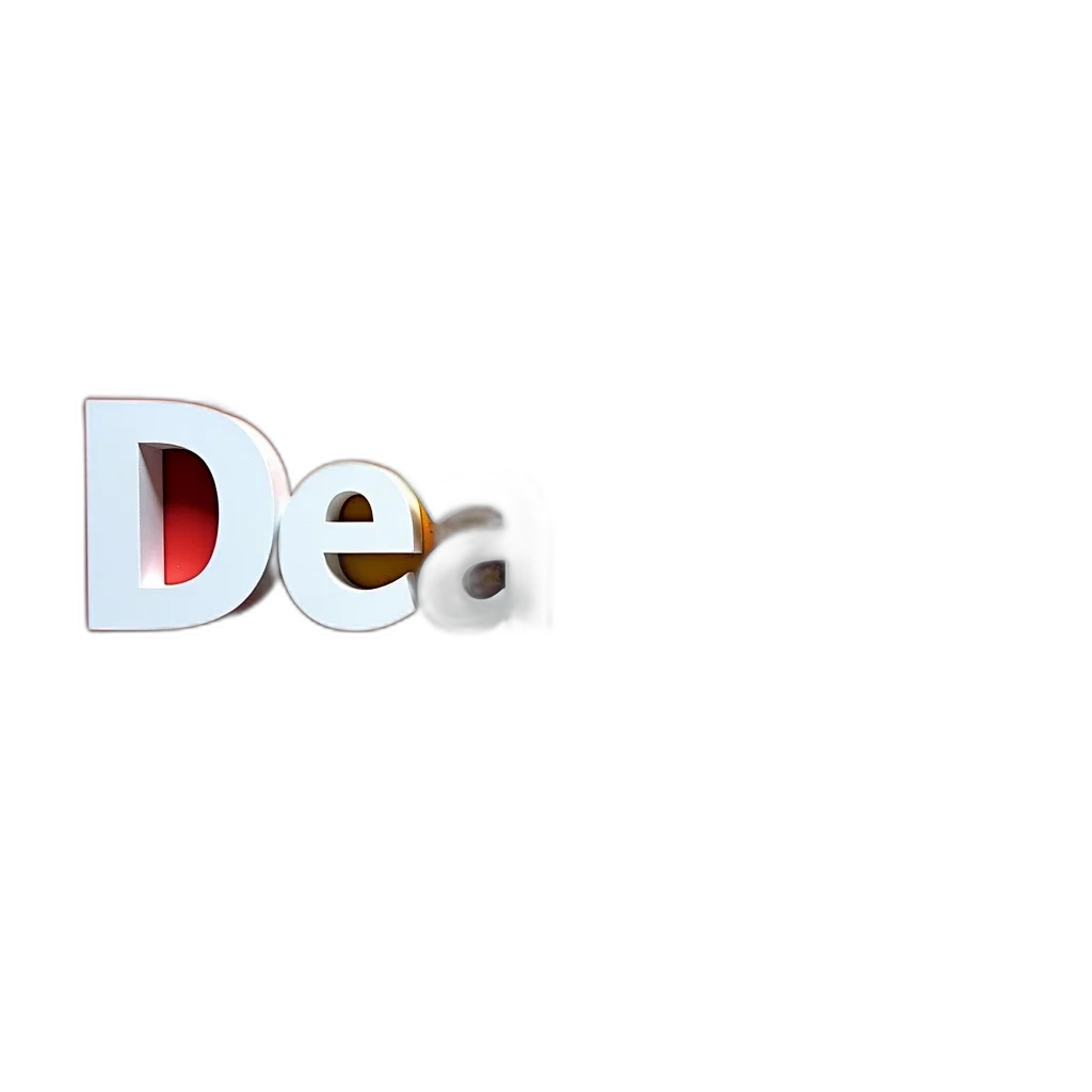 3d render, outer space, fire, second, image, close-up, word, deajual transparent PNG cut-out