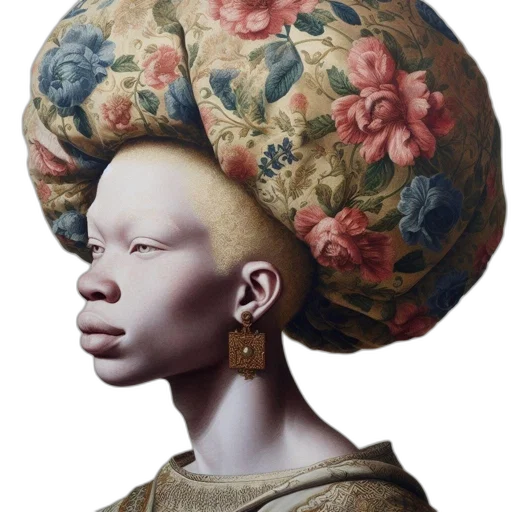 hat, crown, face, mask, photorealistic, oil painting, fantasy art, concept art transparent PNG cut-out