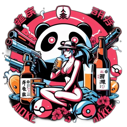 concept art, cartoon, cyberpunk, pixel art, red, illustration, presents, large transparent PNG cut-out
