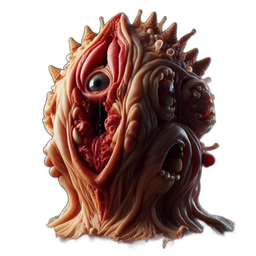 mask, creature, face, concept art, 3d render, intricately, detailed, sculpture transparent PNG cut-out