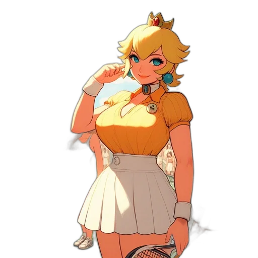dress, crown, staff, weapon, concept art, pixel art, anime, cartoon transparent PNG cut-out