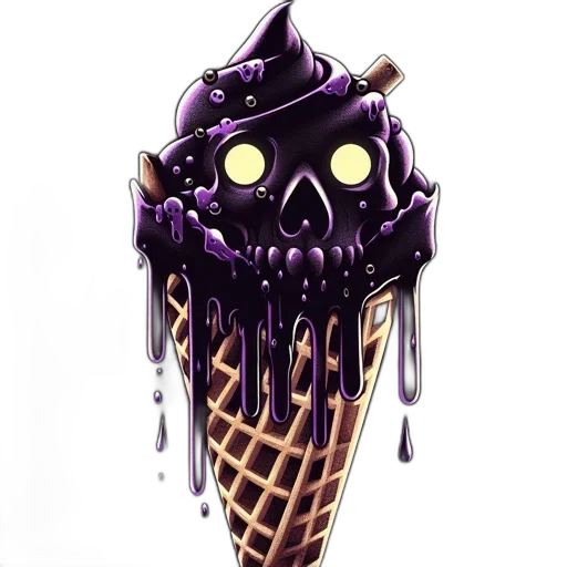 food, staff, weapon, creature, concept art, pixel art, 3d render, vaporwave transparent PNG cut-out