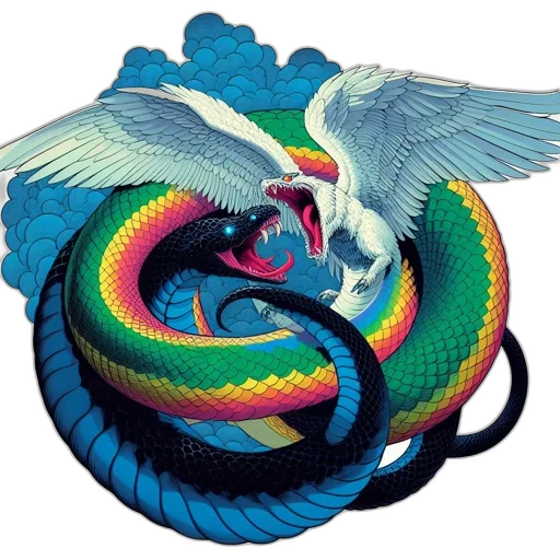 dragon, jewelry, fantasy art, 3d render, pixel art, colorful, two, opposing transparent PNG cut-out