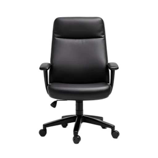 furniture, staff, 3d render, black, modern, office, chair, high transparent PNG cut-out