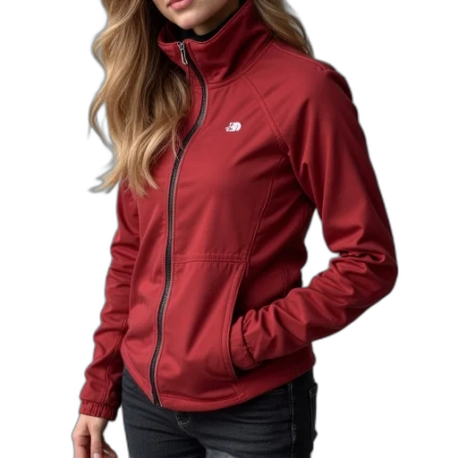 jacket, red, women, uagh transparent PNG cut-out