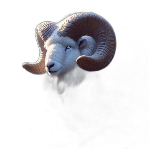 animal, creature, staff, hair, 3d render, concept art, photorealistic, fantasy art transparent PNG cut-out