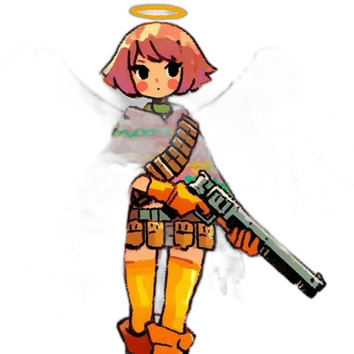weapon, staff, sword, pixel art, anime, concept art, cartoon, animated transparent PNG cut-out