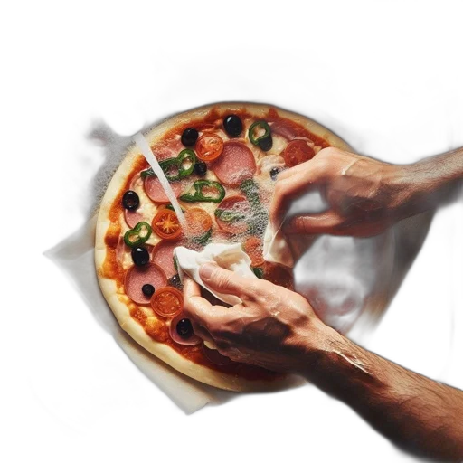 food, weapon, face, umbrella, photorealistic, 3d render, concept art, fire transparent PNG cut-out