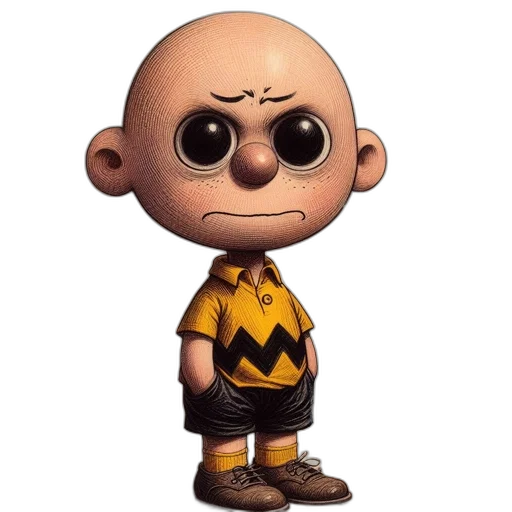 staff, face, creature, animal, 3d render, concept art, cartoon, comic book art transparent PNG cut-out