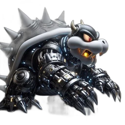 dragon, robot, creature, weapon, concept art, 3d render, intimidating, techno-organic transparent PNG cut-out