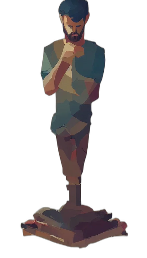 face, staff, bottle, dress transparent PNG cut-out