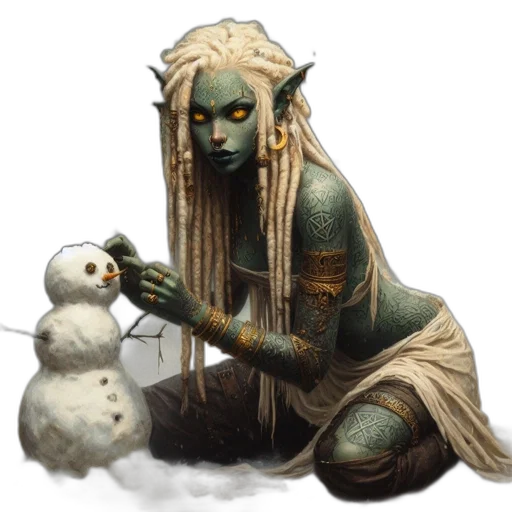 staff, creature, jewelry, fantasy art, concept art, pixel art, comic book art, snow transparent PNG cut-out