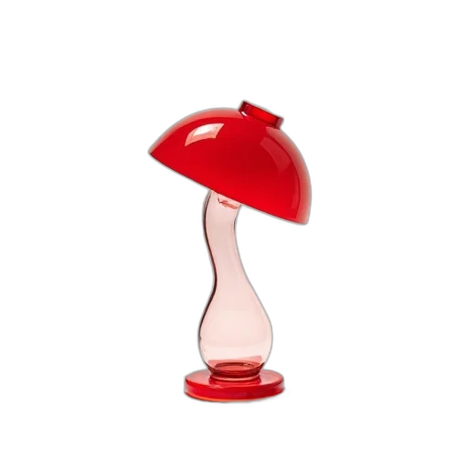 hat, umbrella, furniture, bottle, 3d render, red, clear, glass transparent PNG cut-out