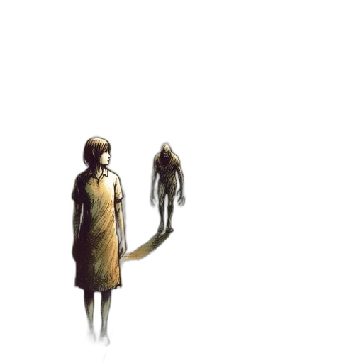 creature, robot, jacket, dress, concept art, pixel art, comic book art, 3d render transparent PNG cut-out