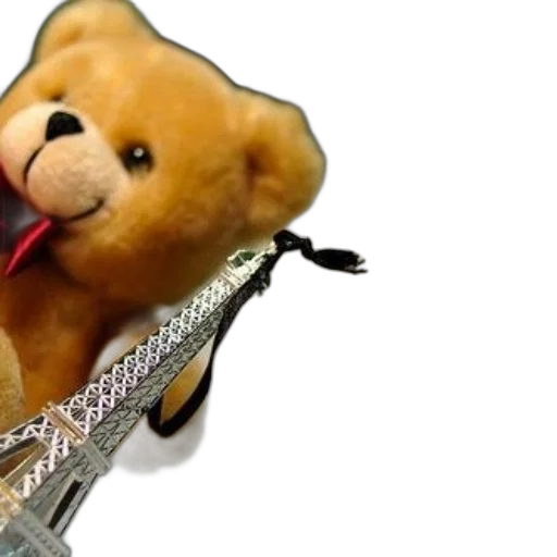 weapon, staff, sword, teddy, bear, holding, miniature, eiffel transparent PNG cut-out