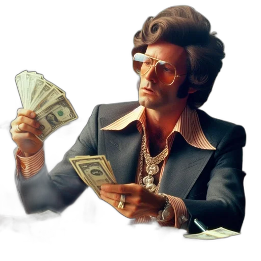jacket, 3d render, concept art, individual, 70s, 80s, retro, office transparent PNG cut-out