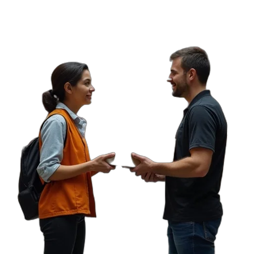 jacket, staff, 3d render, concept art transparent PNG cut-out