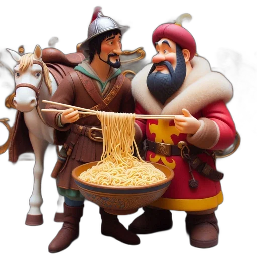 food, hat, jewelry, 3d render, concept art, two, animated, characters transparent PNG cut-out