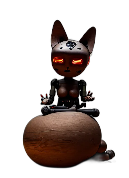 robot, staff, furniture, creature transparent PNG cut-out