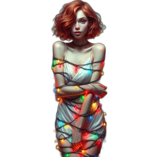 dress, staff, jewelry, pixel art, concept art, fantasy art, cyberpunk, neon lights transparent PNG cut-out