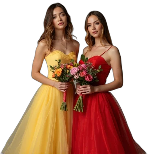 dress, jewelry, photorealistic, oil painting transparent PNG cut-out