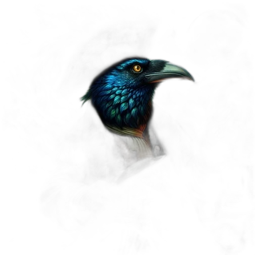 animal, creature, staff, mask, photorealistic, fantasy art, concept art, oil painting transparent PNG cut-out