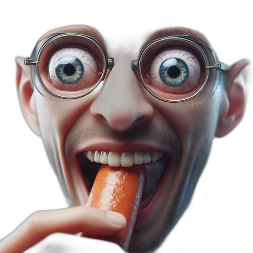food, face, creature, staff, 3d render, photorealistic, concept art, cartoon transparent PNG cut-out