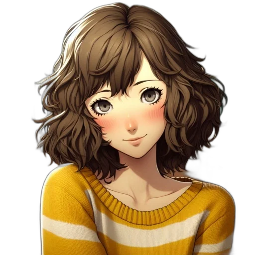 face, hair, mask, dress, anime, pixel art, photorealistic, watercolor transparent PNG cut-out
