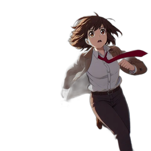 staff, jacket, sword, weapon, concept art, anime, pixel art, comic book art transparent PNG cut-out