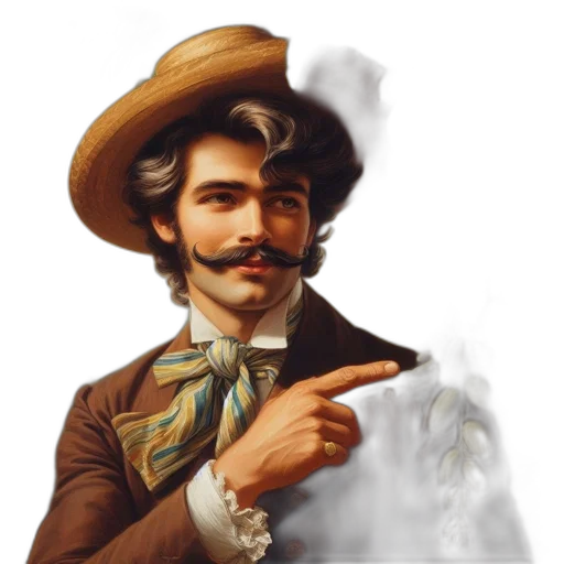 staff, hat, face, mask, oil painting, photorealistic, pixel art, concept art transparent PNG cut-out