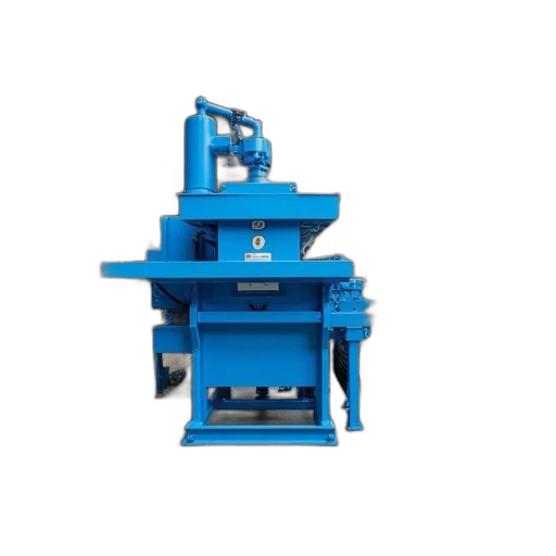 robot, blue, industrial, machine, conveyor, belt, situated, warehouse transparent PNG cut-out